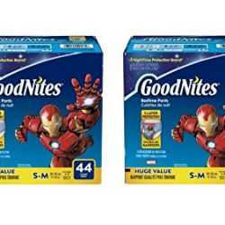 GoodNites Bedtime Bedwetting Underwear for Boys, Economy 44 ct Pack S-M