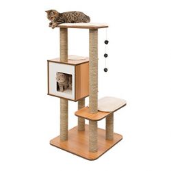 Vesper Cat Furniture, Walnut, V-High Base
