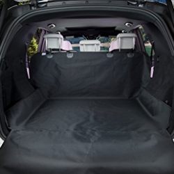 BarksBar Original Pet Cargo Cover & Liner For Dogs - 80 x 52 Black, Waterproof Machine Washable With Bumper Flap Protection- For Cars, Trucks & SUVs