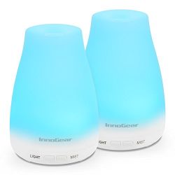 InnoGear 2 Pack 150ml Essential Oil Diffuser Aromatherapy Aroma Diffusers Ultrasonic
