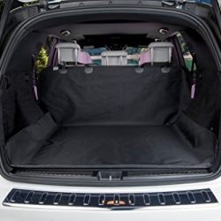BarksBar Original Pet Cargo Cover & Liner For Dogs - 80 x 52 Black, Waterproof Machine Washable With Bumper Flap Protection- For Cars, Trucks & SUVs