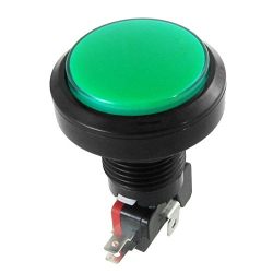 Momentary Push Button Switch - TOOGOO(R) 12V DC LED Light Illuminated Green Round