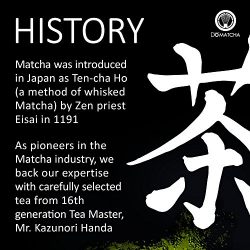 DoMatcha - Organic Summer Harvest Matcha Powder, Authentic Japanese Green Tea Rich with Antioxidants and L-Theanine, Gluten Free and Kosher, 75 Servings (2.82 oz)
