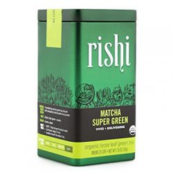 Rishi Matcha Super Green Tea, Organic Loose Leaf Tea, 1.76 Oz Tin