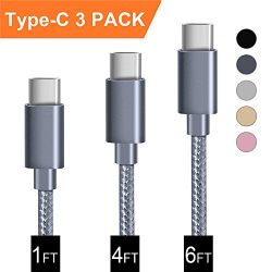 USB Type C Cable, BRG USB C Cable (USB 2.0) 3 Pack