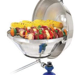 Magma Products, Marine Kettle Gas Grill with Hinged Lid, Party Size