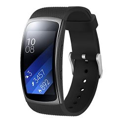 Aresh for Samsung Gear Fit 2 Band / Gear Fit 2 Pro Band, Replacement Bands Accessories for Samsung Gear Fit2 Pro SM-R365/ Gear Fit2 SM-R360 Smartwatch (Black 5.9"-7.5")