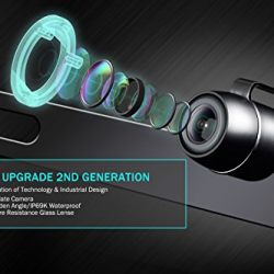 eRapta ERT02 2nd Generation Car Rear View Reaview Reversing Backing Backup Camera With 149°Perfect View 9 Waterproof Car Dash Security Sensor Camera For Ford RV/Trailer/Bus/Trucks Fit All Monitors