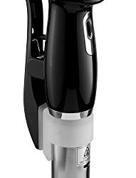 Gourmia Digital Sous Vide Machine Pod Immersion Circulator Precision Cooker – Powerful 1200 Watts Motor - Digital Timer Display - Black - Includes Free Recipe Cookbook