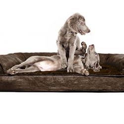 FurHaven Ultra Plush/Velvet Orthopedic Dog Couch Sofa Bed for Dogs and Cats