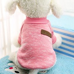 Idepet Pet Dog Classic Sweater, Fleece Coat for Small