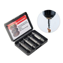 CO-Z Stripped Screw Extractor Set, HSS Easy Out Extractor Kit for Broken Bolts Screws Taps