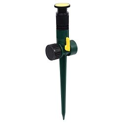 Melnor Multi Adjustable Lawn Sprinkler on a Spike with Integrated Flow-Control