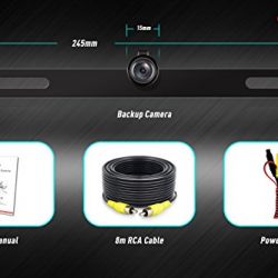 eRapta ERT02 2nd Generation Car Rear View Reaview Reversing Backing Backup Camera With 149°Perfect View 9 Waterproof Car Dash Security Sensor Camera For Ford RV/Trailer/Bus/Trucks Fit All Monitors