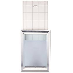 BarksBar Large Plastic Dog Door With Aluminum Lining