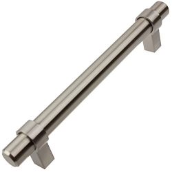 GlideRite Hardware 5 inch Cc Stainless steel Solid Euro bar Pulls 10 Pack