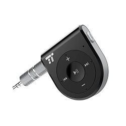 Bluetooth Receiver, Better Talking Experience with Two Microphones 15 Hour Bluetooth Car Kit