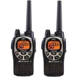 Midland 36-Mile 50-Channel FRS/GMRS Two-Way Radio (Pair) (Black/Silver)