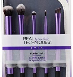 Real Techniques Starter Set Hand Cut Hair Design Makeup Brush Set