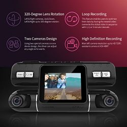 Pruveeo MX2 Dash Cam Front and Rear Dual Camera for Cars