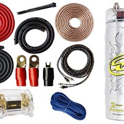 SoundBox Connected 0 Gauge Amp Kit Amplifier Install Wiring & 2 Farad Digital Capacitor