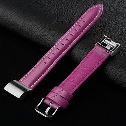 Fullmosa Fitbit Charge 2 Band/Fitbit Charge 2 Strap/Wristbands/Fitbit Charge 2 Replacement/Fitbit Charge 2 Accessories, Genuine Leather strap for Fitbit Charge 2, Rosy
