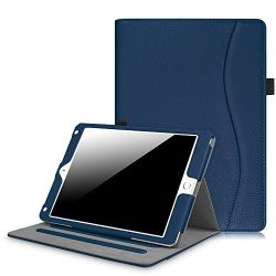 Fintie iPad 9.7 2018 2017 / iPad Air 2 / iPad Air Case - [Corner Protection] Multi-Angle Viewing Folio Cover w/ Pocket, Auto Wake / Sleep for Apple iPad 6th / 5th Gen, iPad Air 1 / 2, Navy