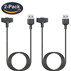 CAVN 2 Pcs Fitbit Ionic Charger Cable (3 feet), Quality Replacement USB Charging Cable Adapter for Fitbit Ionic Wristband Smart Watch