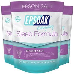 Epsoak Sleep Formula Epsom Salt 6 lbs. - Lavender Bath Soak, Relax & Sleep Well