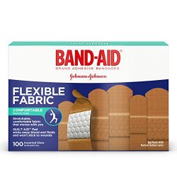 Band-Aid Brand Flexible Fabric Adhesive Bandages for Minor Wound Care