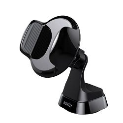 AUKEY Dashboard Car Mount, Washable Grippy Suction Windshield Phone Holder Mount for iPhone and Android Phones