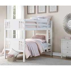 Dorel Living Dylan Bunk Bed, Twin, White