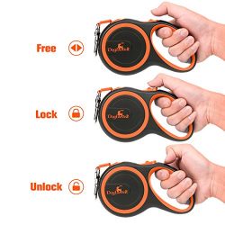 Dogloveit Retractable Dog Leash, 10Ft Flexi Retractable Dog Leash for Small Medium Dogs Under 35 lbs