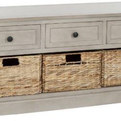 Safavieh American Homes Collection Damien Vintage Grey 3 Drawer Storage Unit