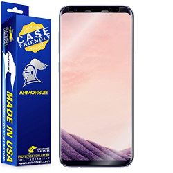 ArmorSuit - Galaxy S8 Plus Screen Protector [Case Friendly] MilitaryShield For Samsung Galaxy S8 Plus Anti-Bubble Lifetime Replacement HD Clear