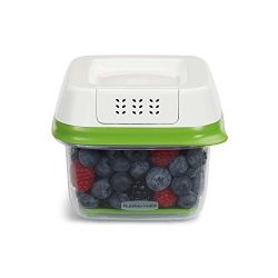 Rubbermaid FreshWorks Produce Saver Food Storage Container, Small, 2.5 Cup, Green