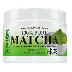 100% Organic Japanese Culinary Grade Matcha Tea Powder By Parker Naturals. Naturally Boosts Energy, Focus & Metabolism. Helps You Lose Weight, Perform Better At Work, and Relax After Your Long Day