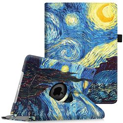Fintie iPad Air 2 Case (2014 Release) - 360 Degree Rotating Stand Protective Case Smart Cover with Auto Sleep / Wake Feature for Apple iPad Air 2, Starry Night