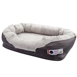 BarksBar Large Gray Orthopedic Dog Bed