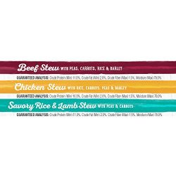 Purina Beneful Prepared Meals Stew Variety Pack Wet Dog Food, (6) 10 oz. Tubs
