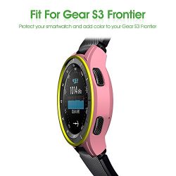 AWINNER Case for Gear S3 Frontier SM-R760, Shock-proof and Shatter-resistant Protective Band Cover Case for Samsung Gear S3 Frontier SM-R760 Smartwatch (3-Black-New)