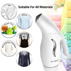PurSteam Elite Travel Fabric Steamer, Fast-Heat Aluminum Heating Element With Travel Pouch