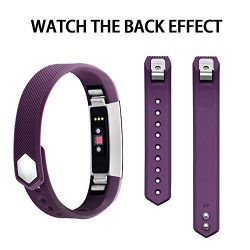 iGK For Fitbit Alta Bands and Fitbit Alta HR Bands, Newest Adjustable Sport Strap Replacement Bands for Fitbit Alta and Fitbit Alta HR Smartwatch Fitness Wristbands with Metal Clasp Purple Small
