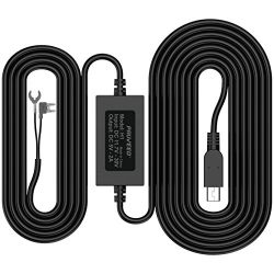 Pruveeo Hard Wire Kit for Dash Cam, Mini USB Port, 12V to 5V, DC 12V - 30V Car Charger Cable Kit