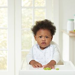 aden by aden + anais Snap Bib, 100% Cotton Muslin, Soft Absorbent 3 Layers, Adjustable, 9” X 13”, 3 Pack, Dove