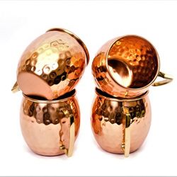 Moscow Mule Handcrafted Hammered Pure Copper Mugs