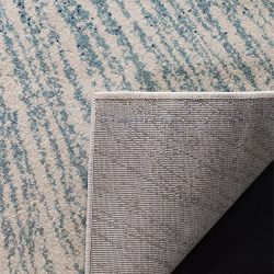 Safavieh Evoke Collection Contemporary Burst Royal Blue and Ivory Area Rug (6'7" x 9')