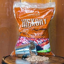 Traeger Grills Hickory 100% All-Natural Hardwood Pellets - Grill, Smoke, Bake, Roast, Braise, and BBQ (20 lb. Bag)