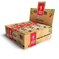 Caveman Foods Paleo Primal Bar, Smoked Jalapeno, 12 Count, 1.5 oz