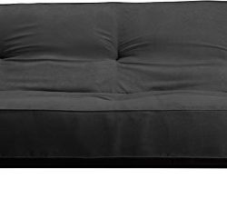 DHP 8-Inch Independently-Encased Coil Premium Futon Mattress, Full Size, Black